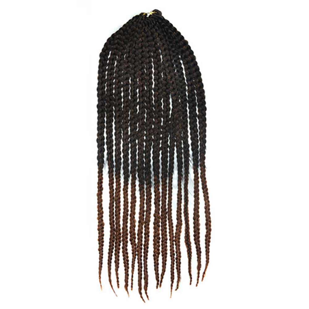 Wig 3 Braids African Hair Extension    1BT30# large