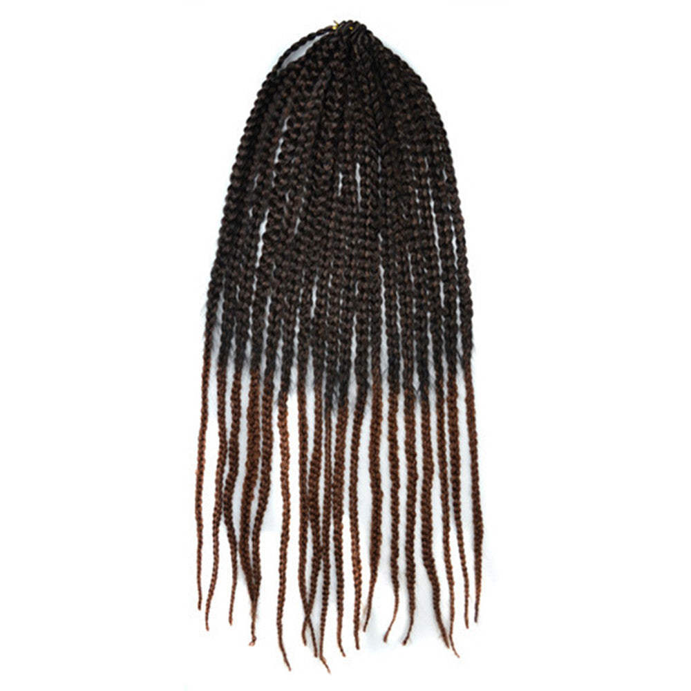 Wig 3 Braids African Hair Extension    1BT30# middle