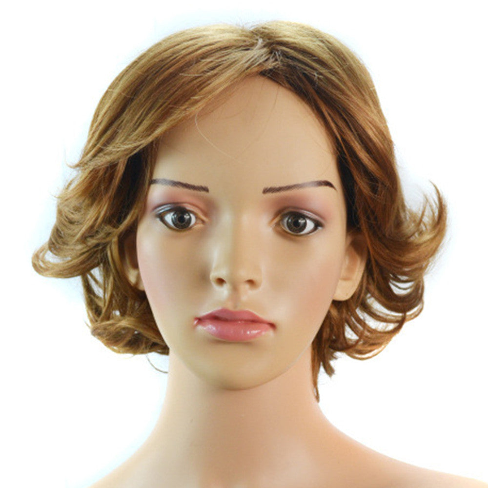 Wig Short Curled Hair Cap Top Grade