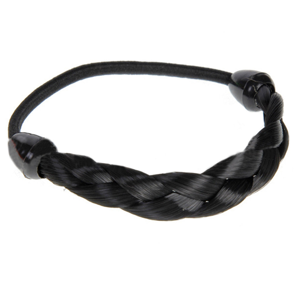 Fashionable Wig Hair Rope Braid  black