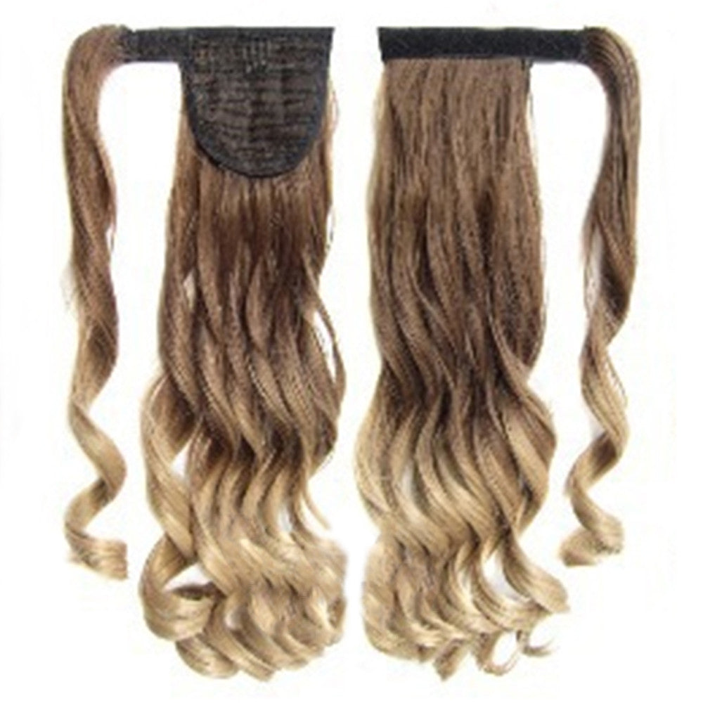 Magic Tape Gradient Ramp Horsetail Wig Curled    10T16