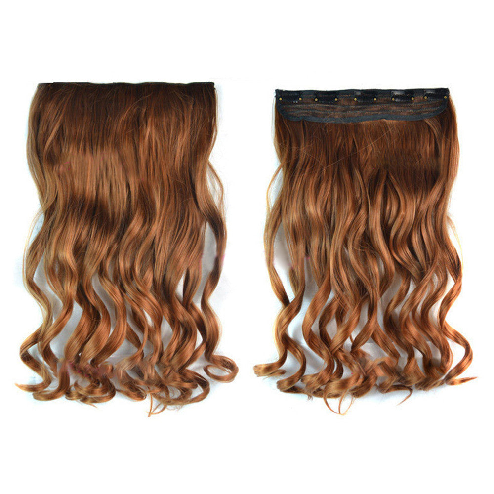 Wig Long Curled Hair Extension Gradient Ramp    5C-4M30T30#