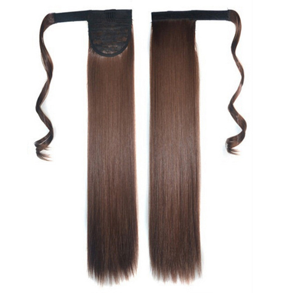 Magic Tape Wig Horsetail Long Straight Hair 6#