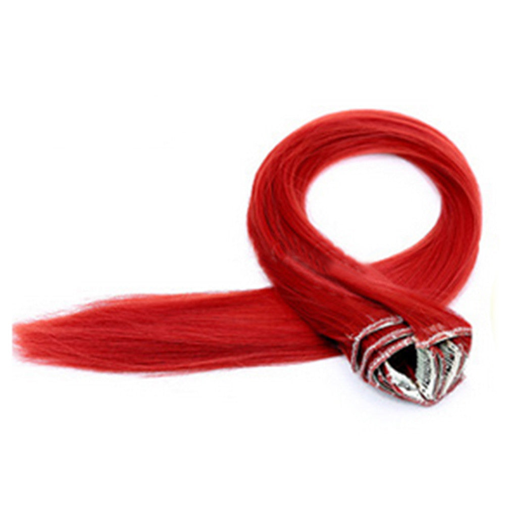 Hair Extension 7pcs Suit Wig 120g    RED#