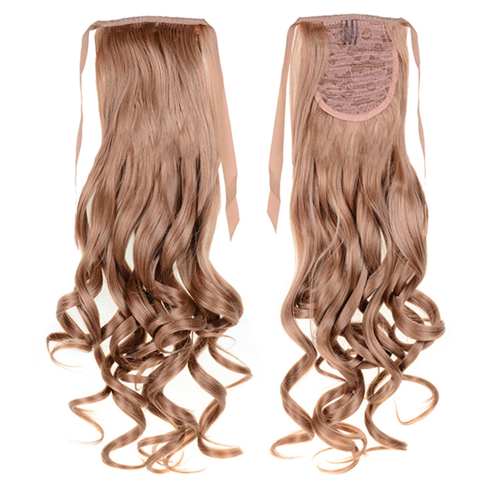 Wig Horsetail Lace-up Long Curled Hair    27#