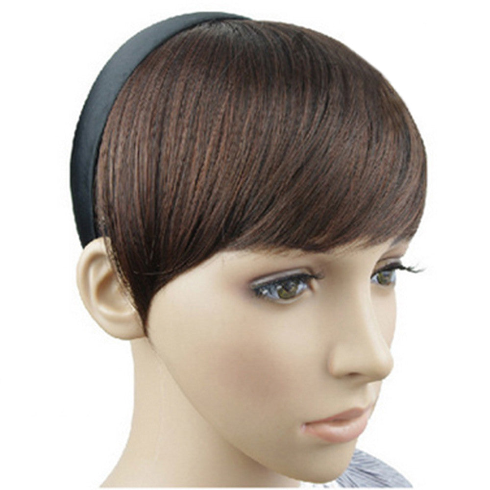 Hair Band Tilted Frisette Wig dark brown