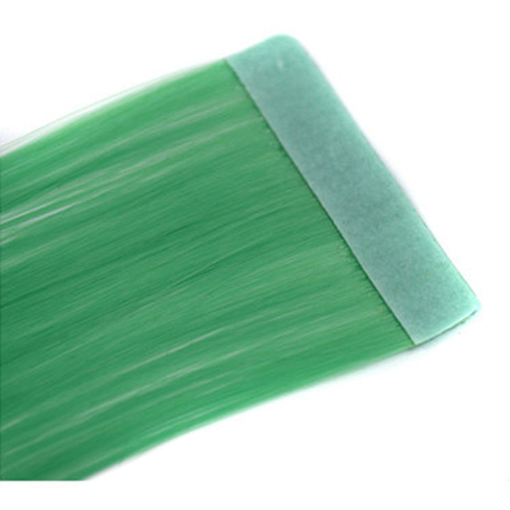 Invisible Hair Extension Colorful Wig    lake green 2608#