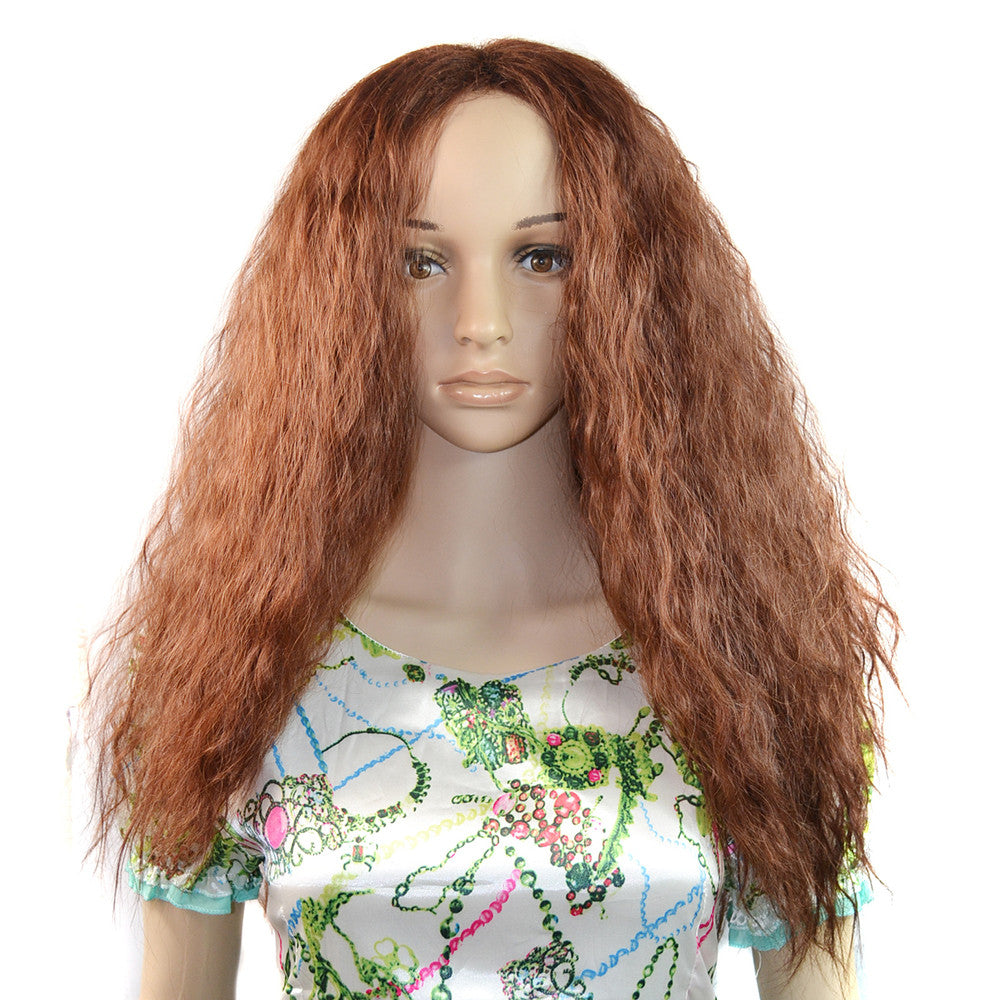 Hair Cap Afro Central Parting Long Wig