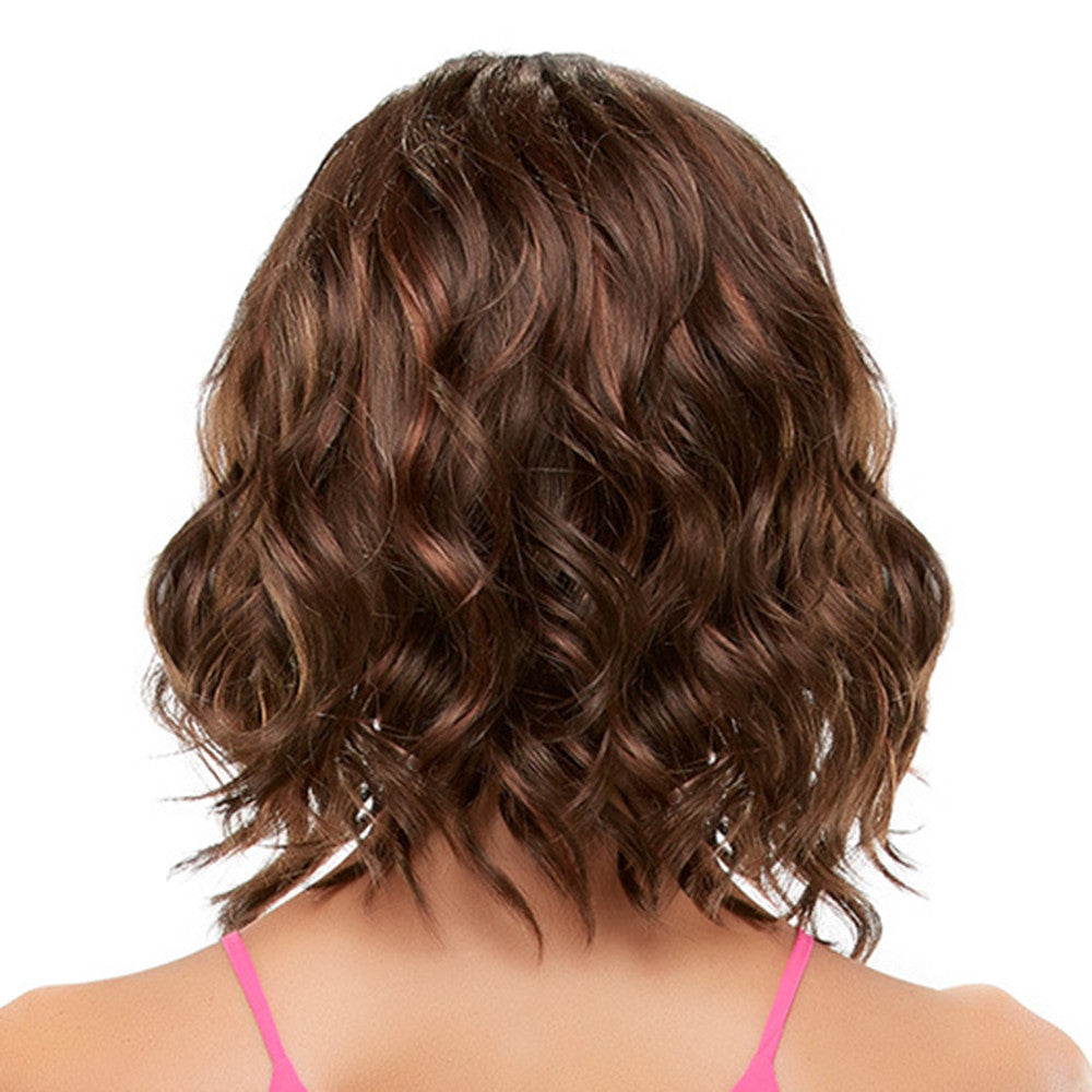 Fashionable Wig Short Curled Hair Cap