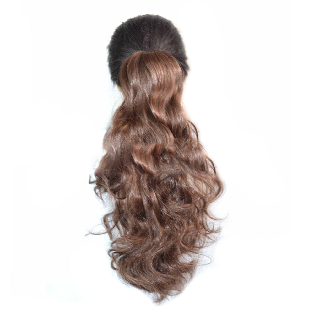 Wig Horsetail Claw Clip Natural Color   2/30#