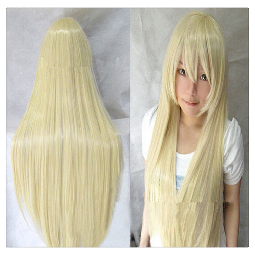 Women Fashion 100CM/39" Long straight Cosplay Fashion Wig heat resistant resistant Hair Full Wi