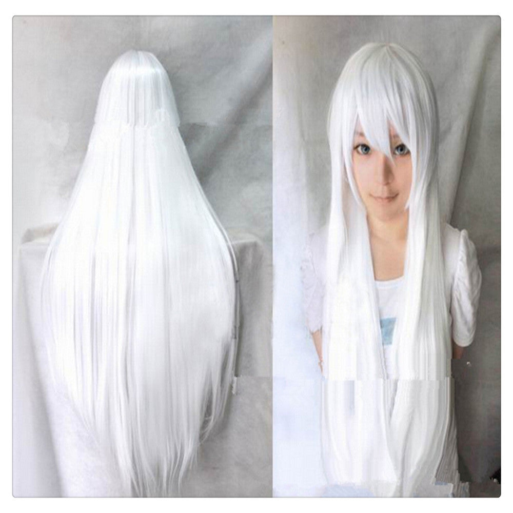 Women Fashion 100CM/39" Long straight Cosplay Fashion Wig heat resistant resistant Hair Full Wi