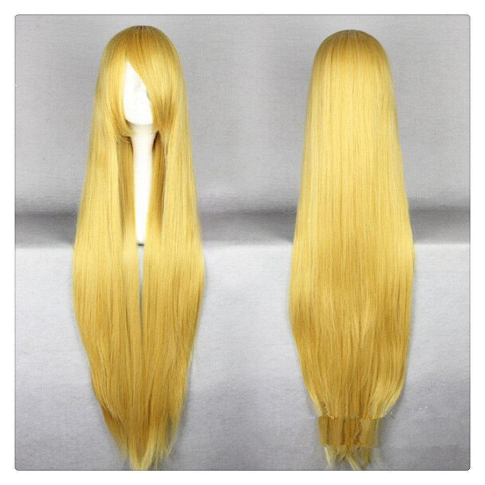 Women Fashion 100CM/39" Long straight Cosplay Fashion Wig h