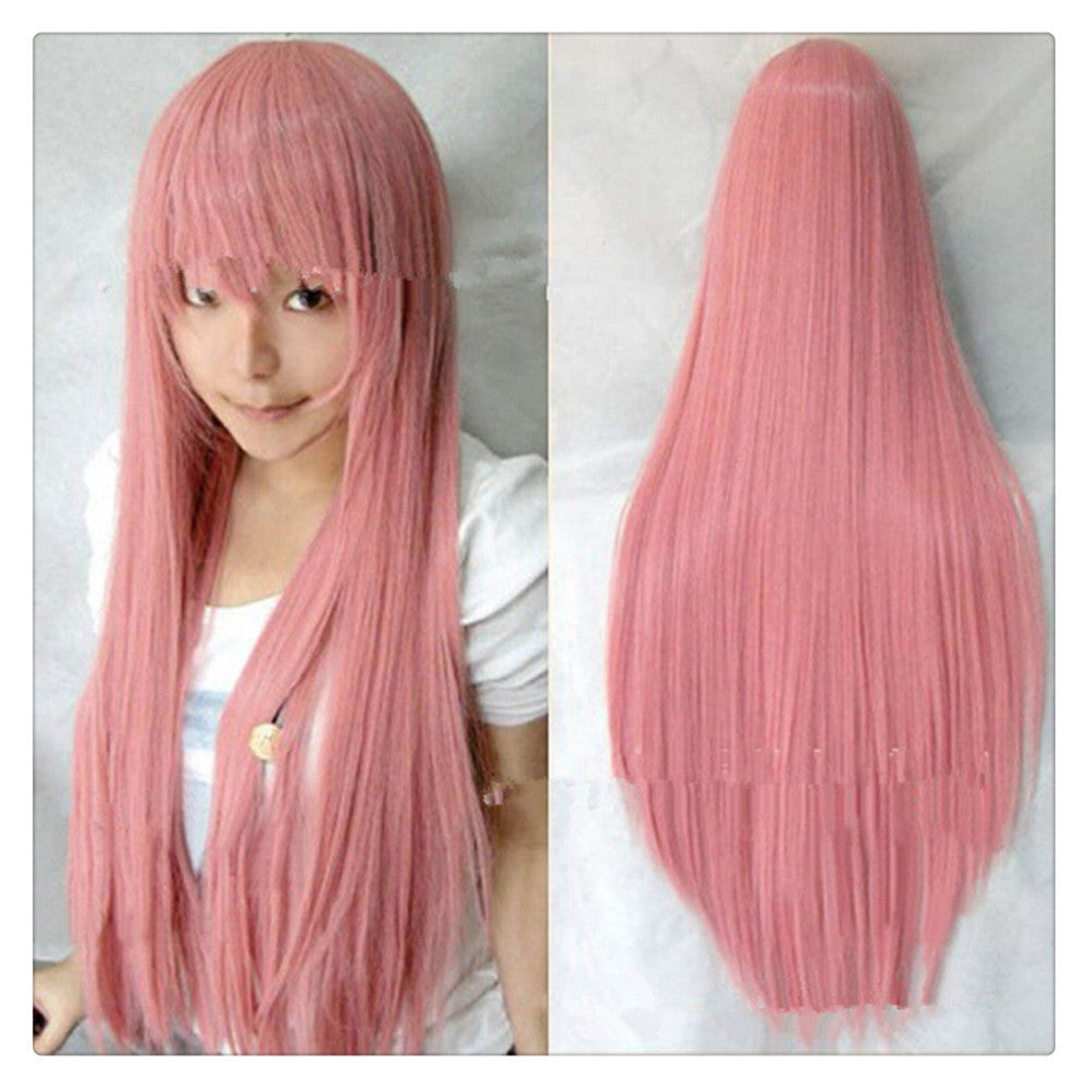 Women Fashion 100CM/39" Long straight Cosplay Fashion Wig heat resistant resistant Hair Full Wi