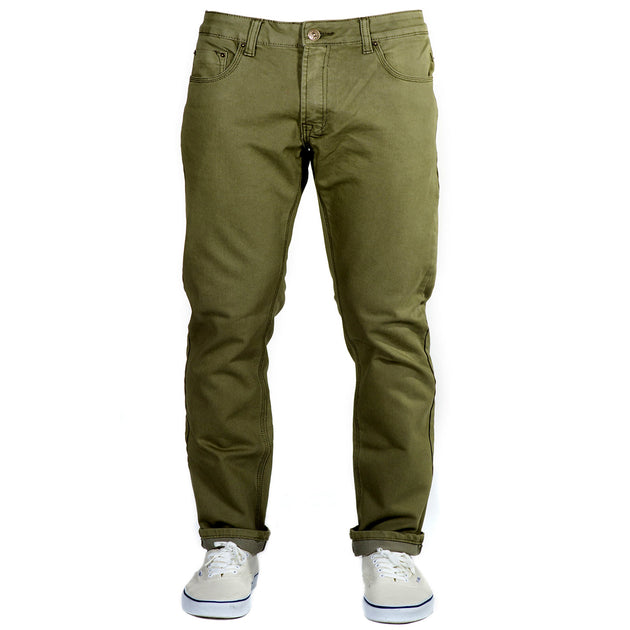 Olive Green Denim Adventure Fit - The World's Most Versatile Jeans ...