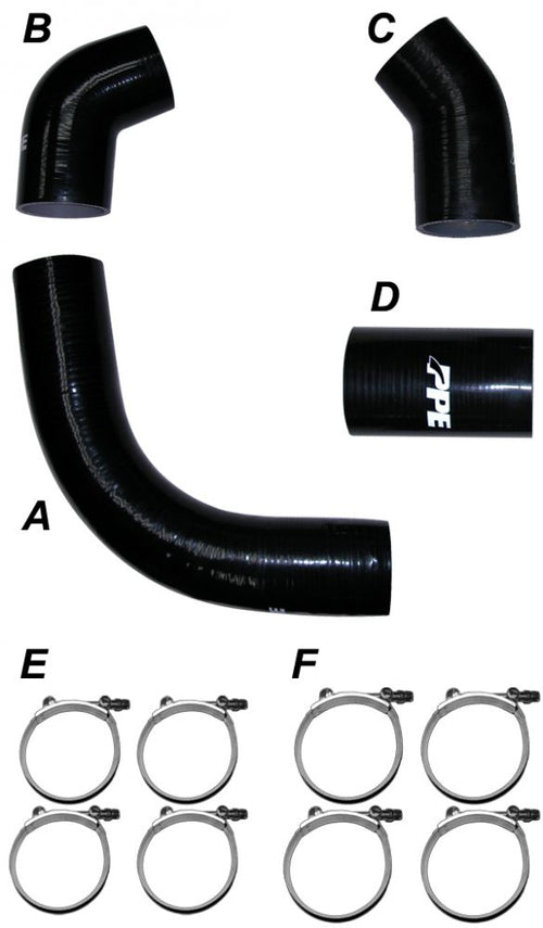 02-04 Duramax Silicone Intercooler "C" Boot Kit w 2 Clamps