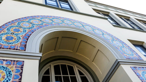 Tiled Archway At A School