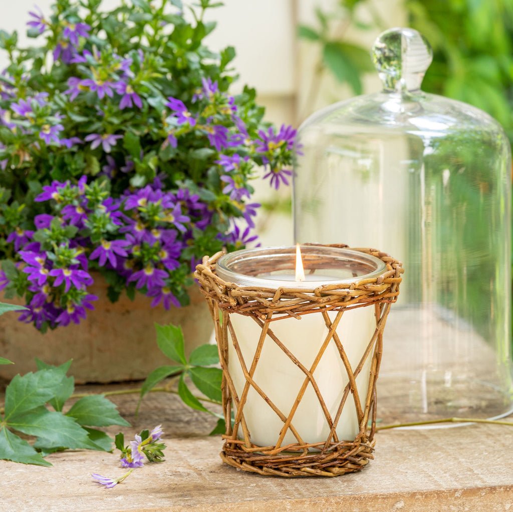 Rattan Linen Willow Candle – The Faded Farmhouse