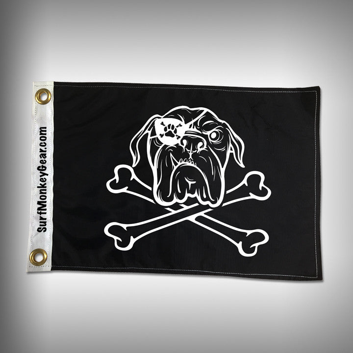 Dog Pirate Flag - Bull Dog Pirate Flag – SurfmonkeyGear