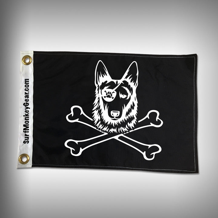 Dog Pirate Flag German Shepard Pirate Flag Surfmonkeygear