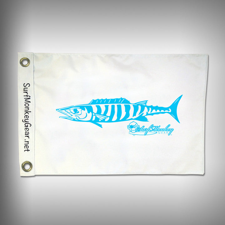 Fish Tournament Flag - Wahoo - Marine Grade - Boat Flag – SurfmonkeyGear