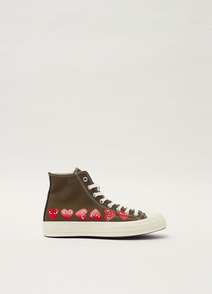 cdg converse womens high top