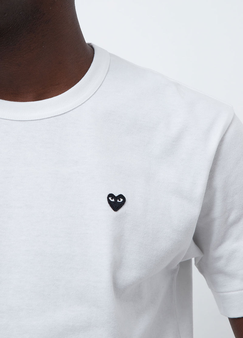 comme des garons t shirt homme blanche