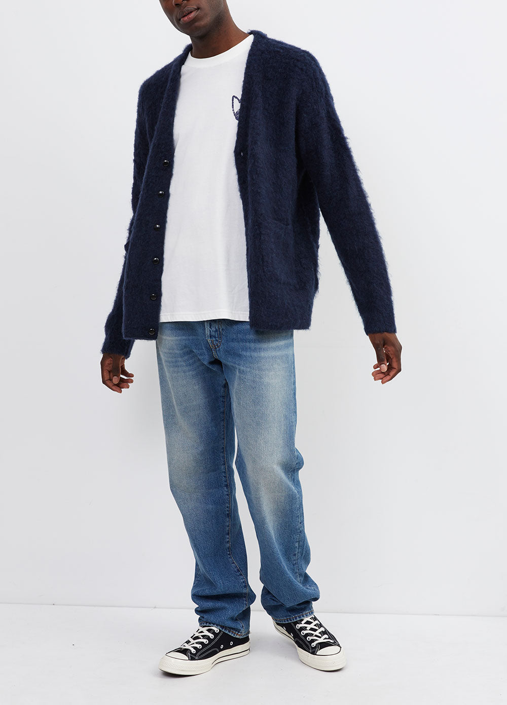 Men's Midnight navy Benton Cardigan by Incu Collection | Incu