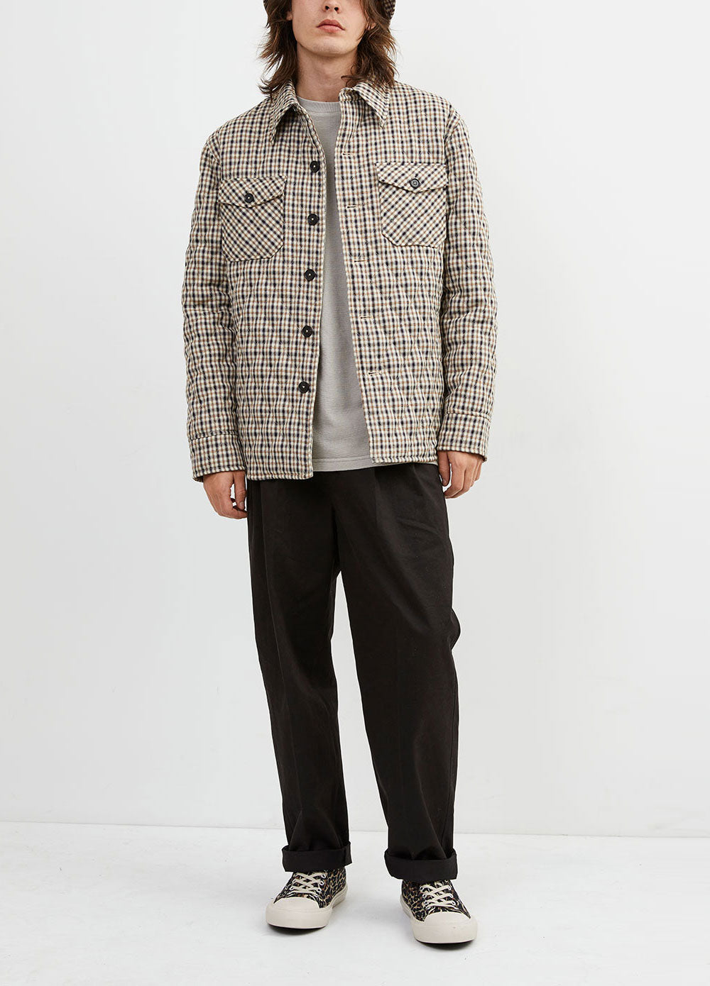 Men's Cream check Austin Jacket by Incu Collection | Incu