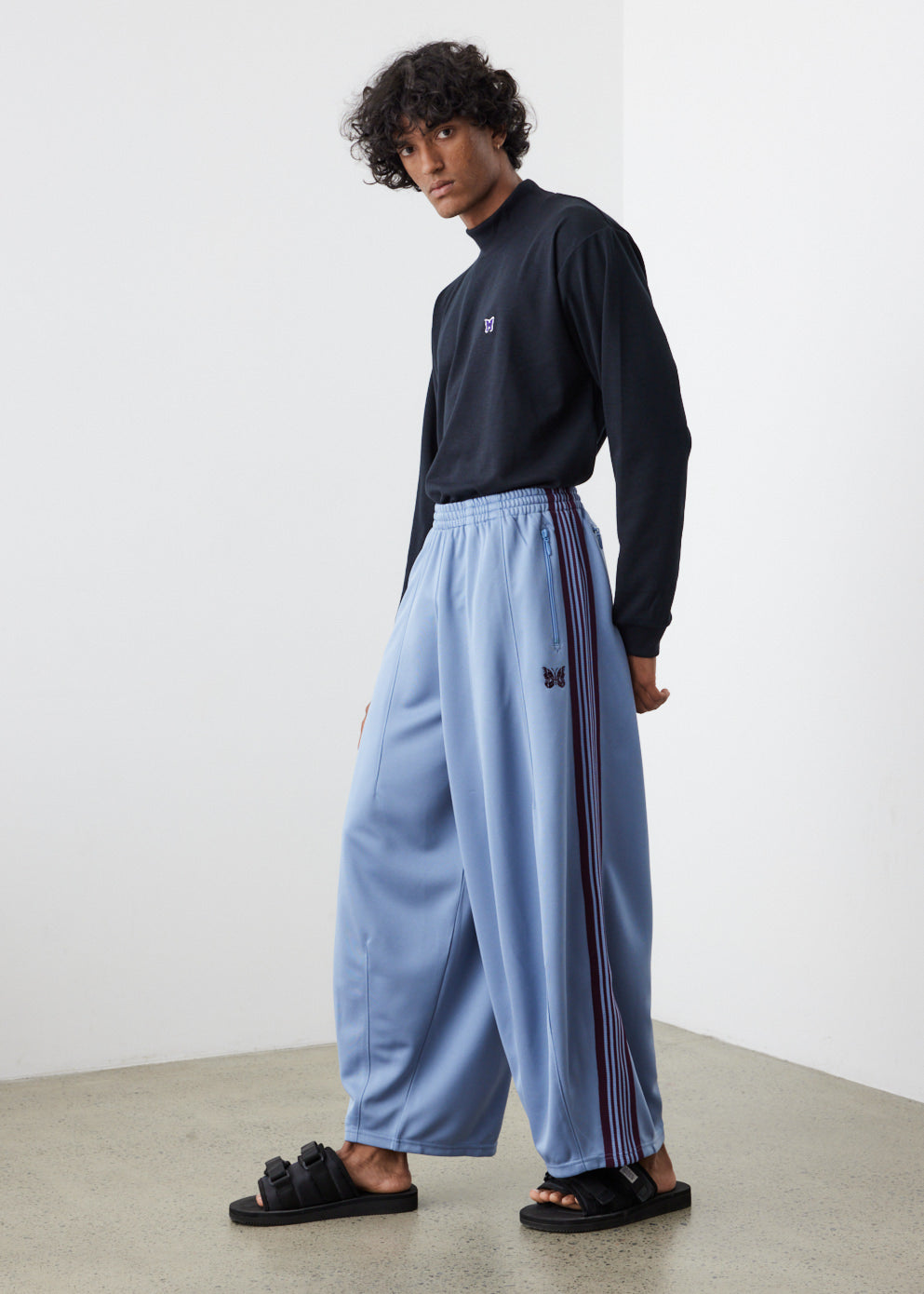 Needles × UNION track pants BLUE 22fw - スラックス