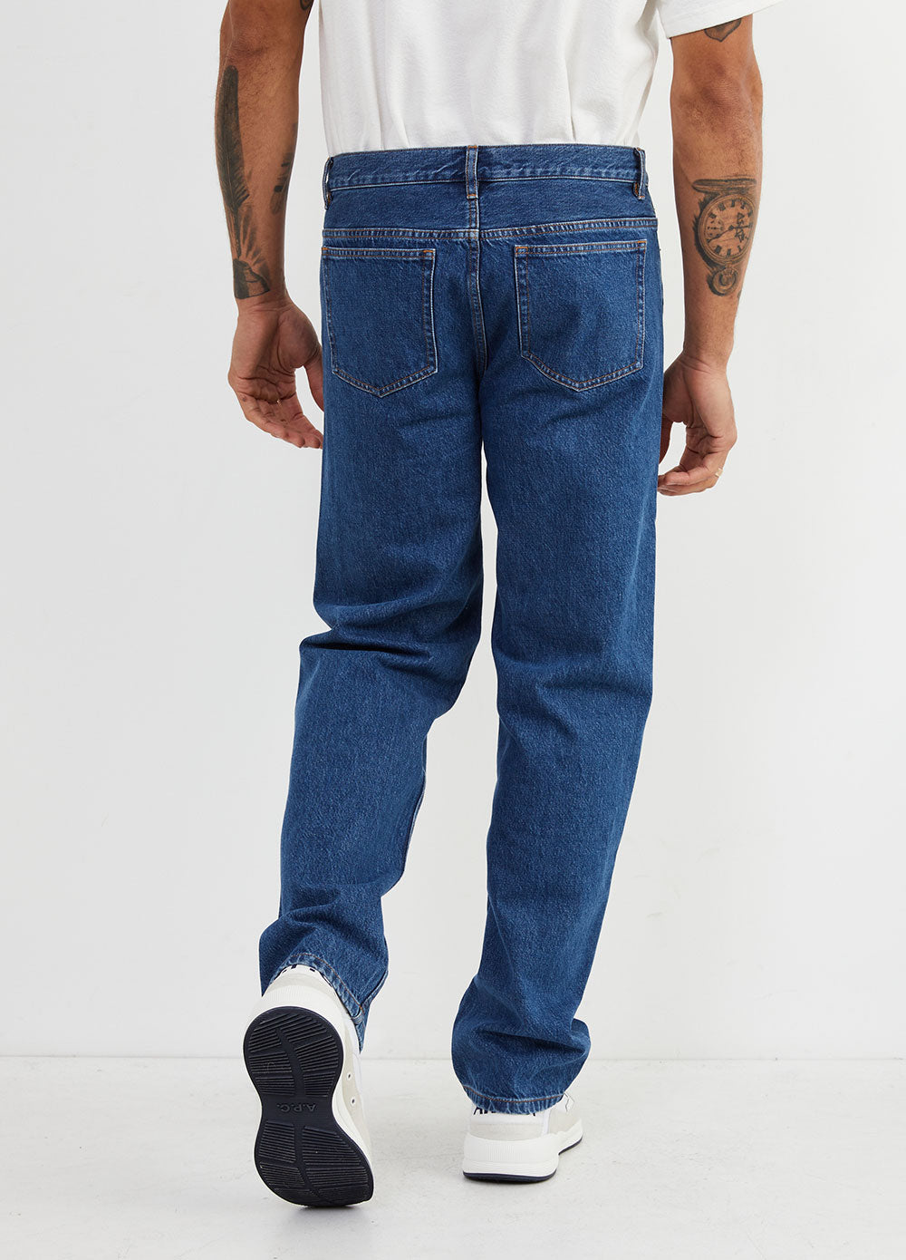 Men's Washed indigo Martin Jeans by A.P.C. | Incu