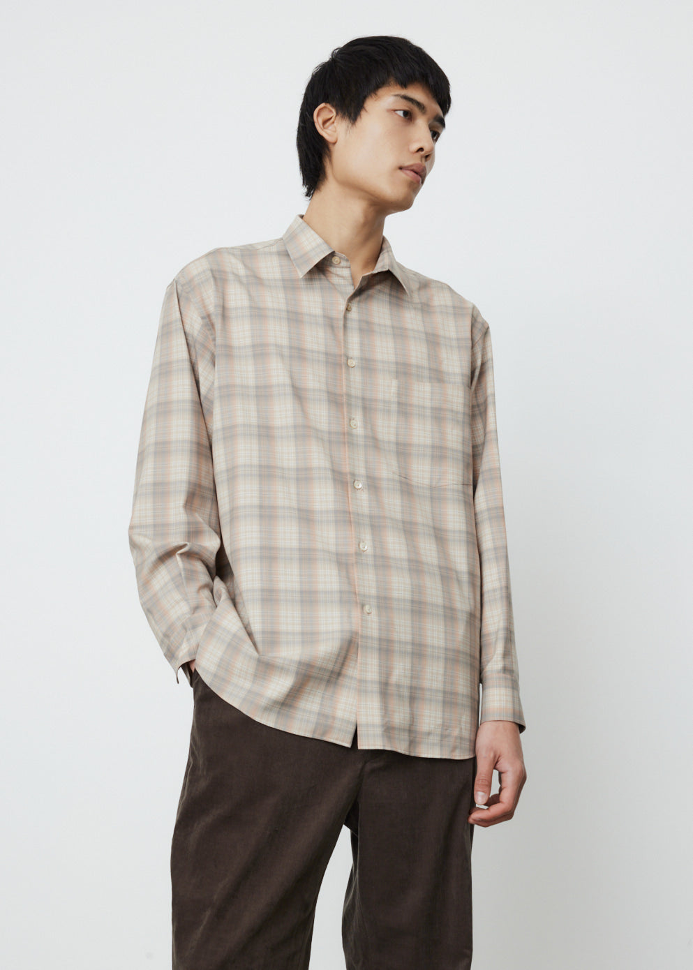 Super Light Wool Check Shirt