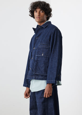 denim blouson jacket