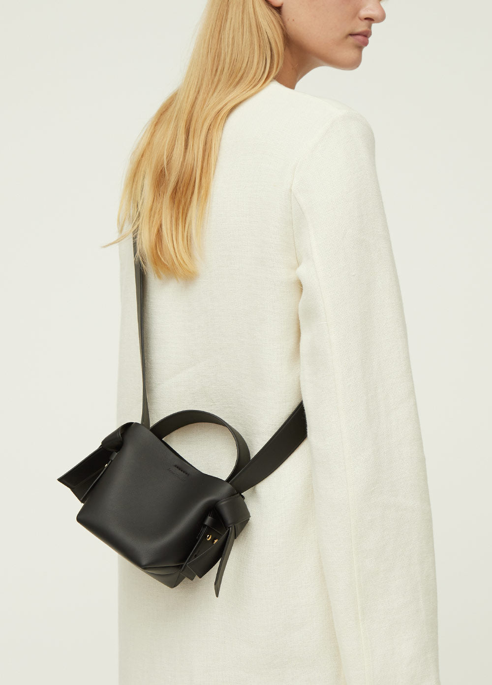 Women's Black Musubi Micro Bag by Acne Studios | Incu