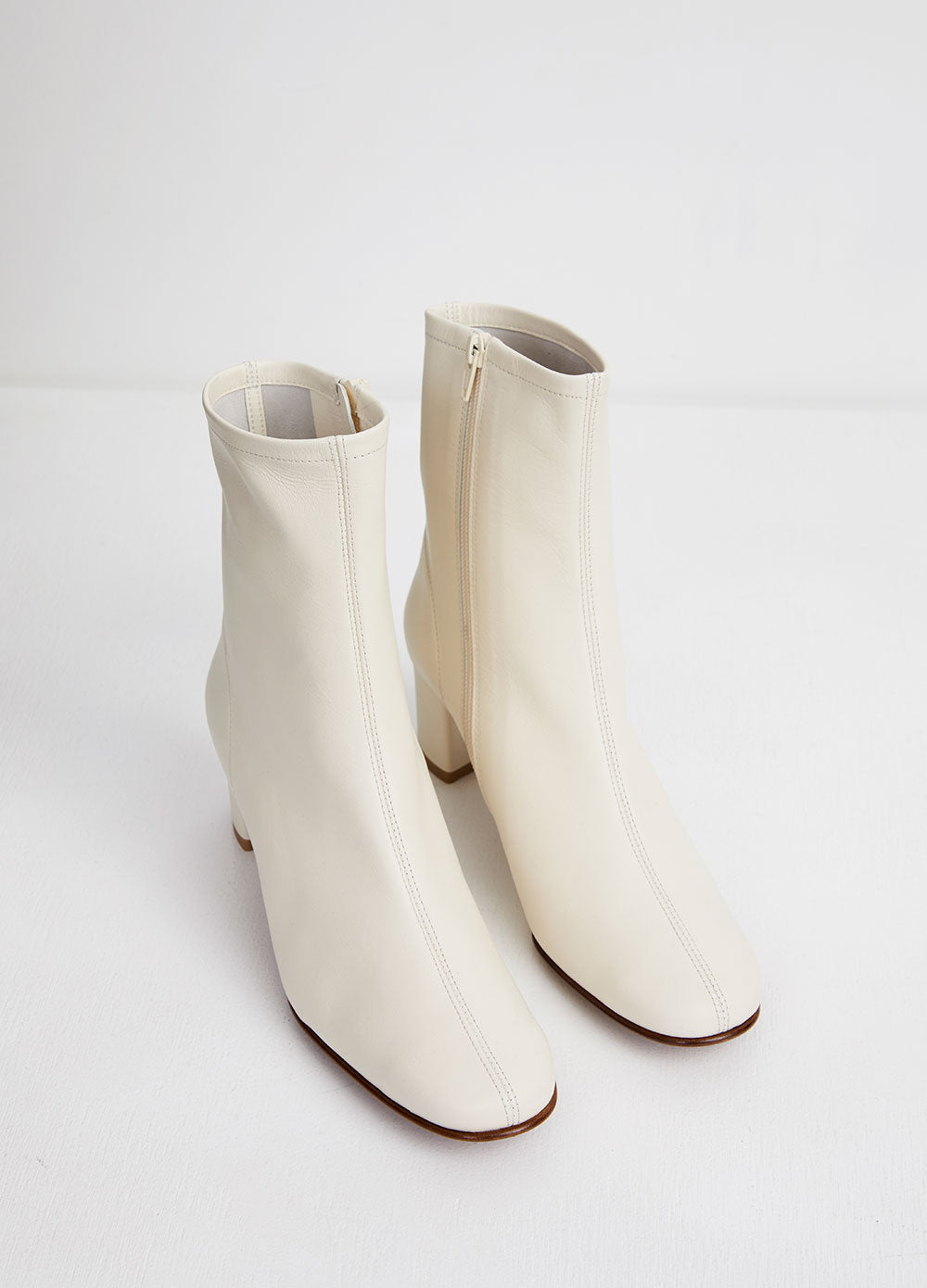 Women's White Sofia Boots by By Far | Incu