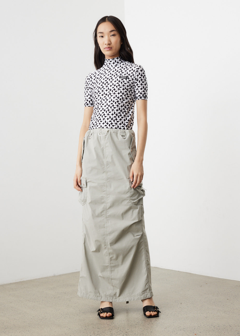 Women's Stone Cargo Maxi Skirt by Coperni | Incu