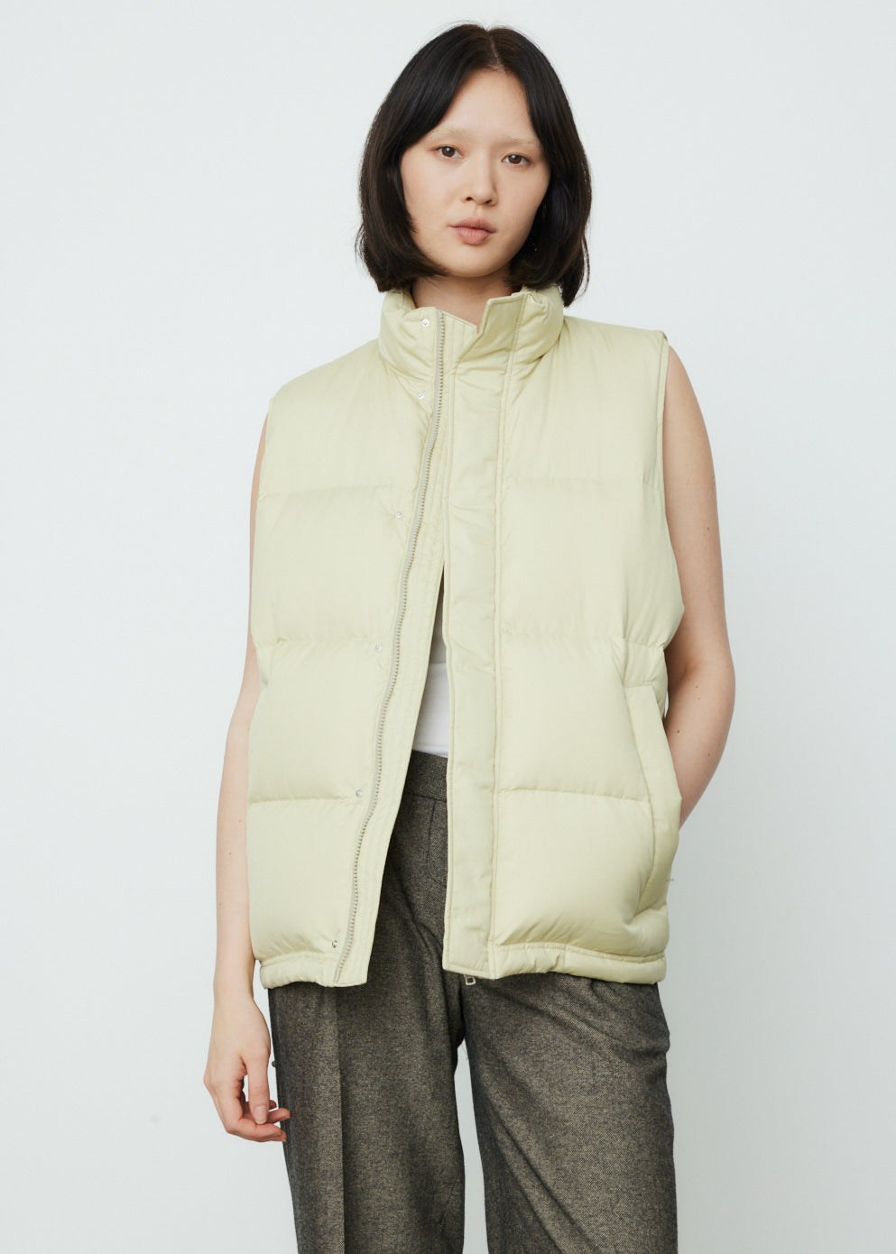 Suvin High Count Cloth Down Vest