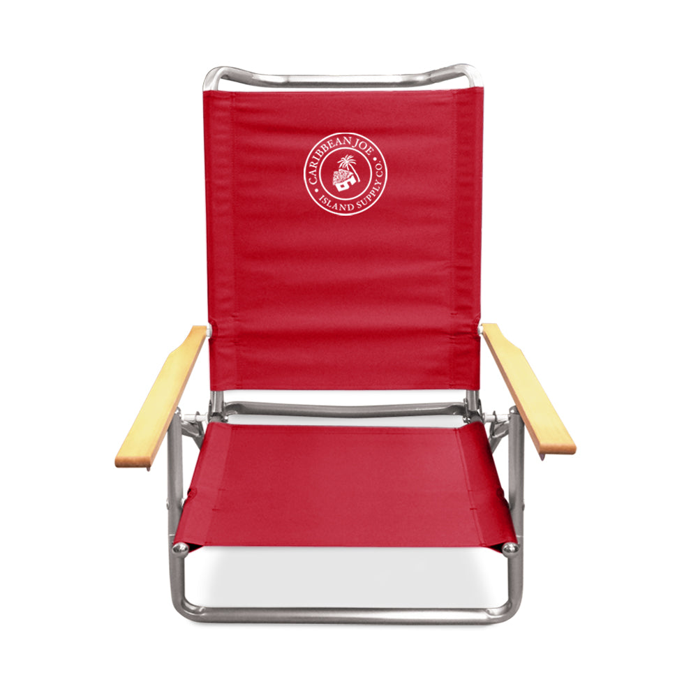 caribbean joe high weight capacity beach chair in red