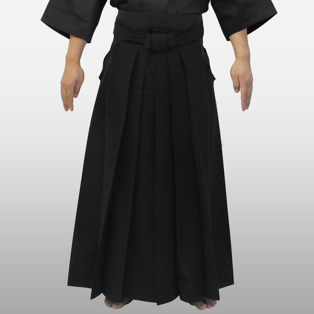 [New] #11000 Traditional Cotton Black Iaido Hakama (Permanent Pleats ...