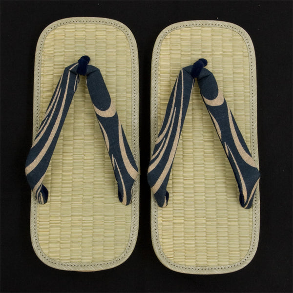 Japanese Tatami Setta Sandals (Kaze Pattern Straps)