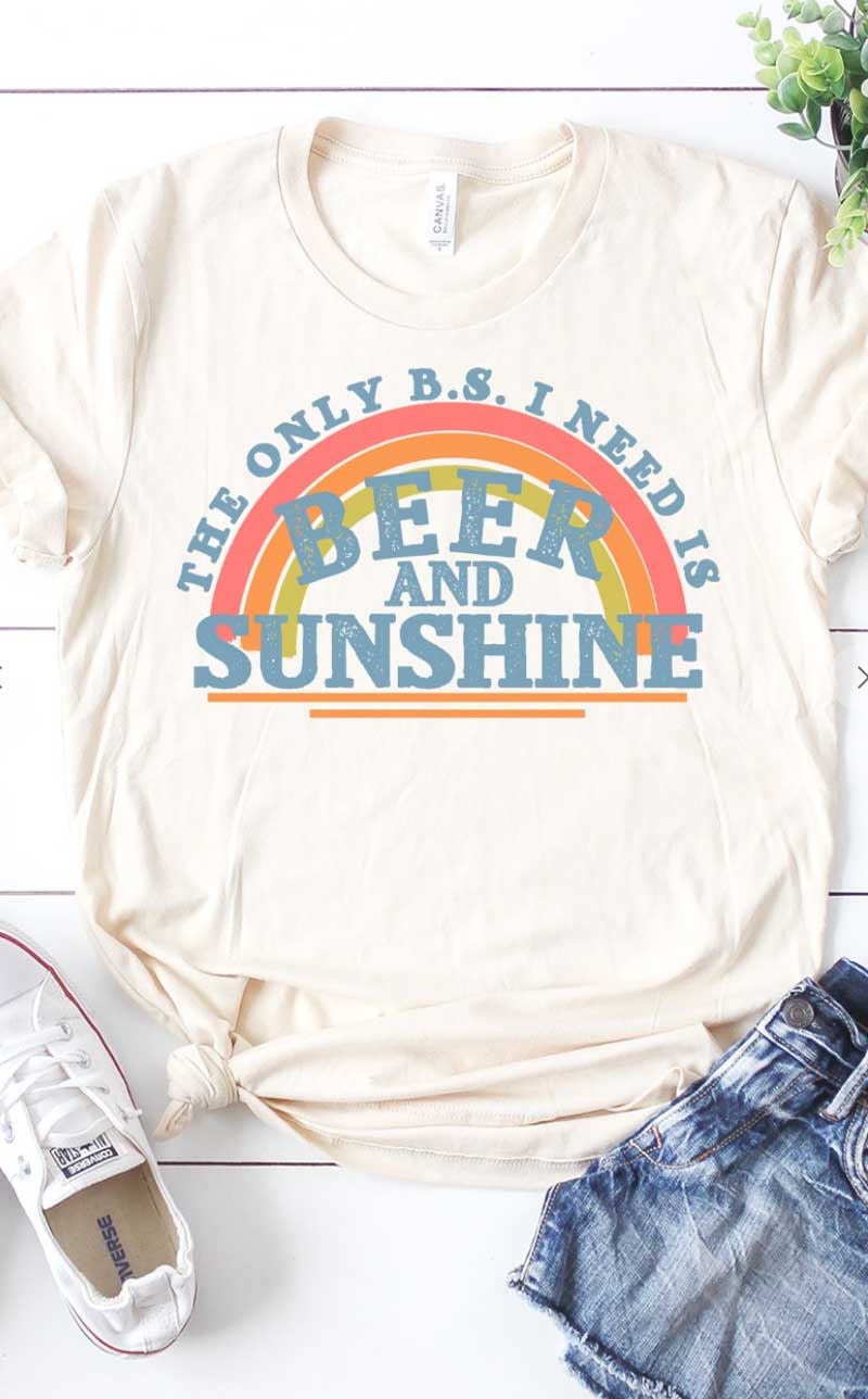 Beer and Sunshine Graphic Tee