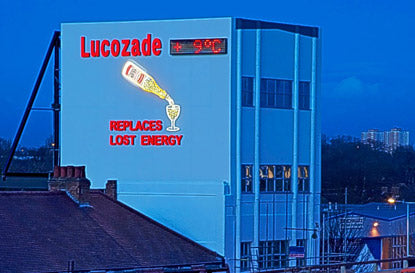 Lucozade ad board