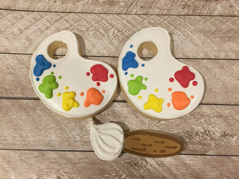 paint palette cookies