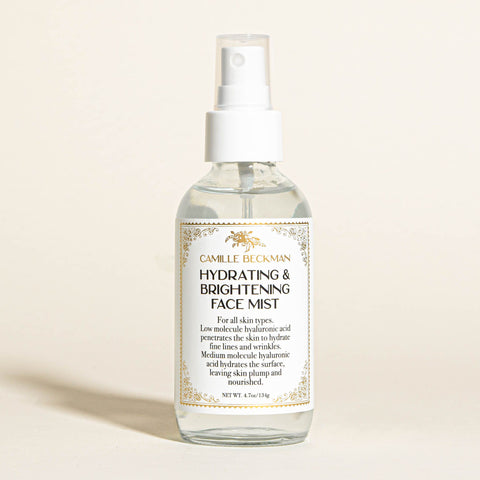 Camille Beckman Hydrating & Brightening Face Mist in front of white background
