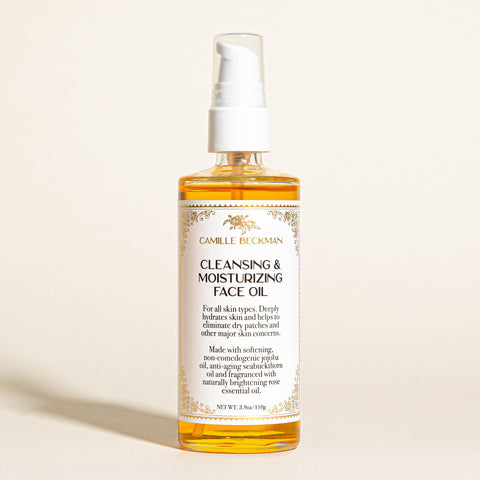 Camille Beckman Cleansing & Moisturizing Face Oil in front of white background