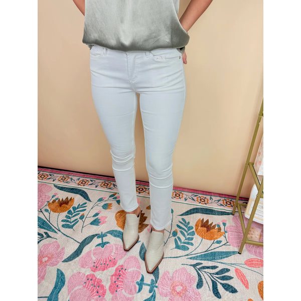 Blaire White Dear John Denim Jacket - Vintage Style Distressed Denim Coat for Women