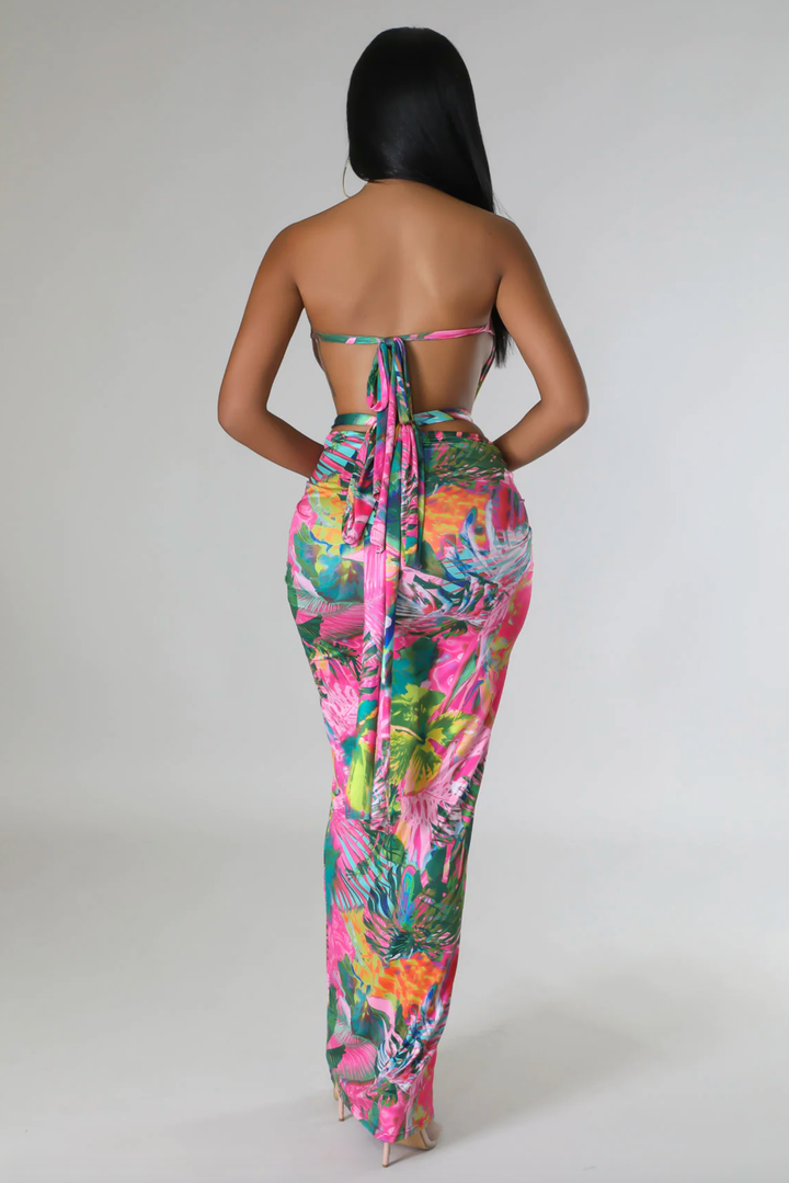 Siyana Flower Print Maxi Dress - vatlieuinphun