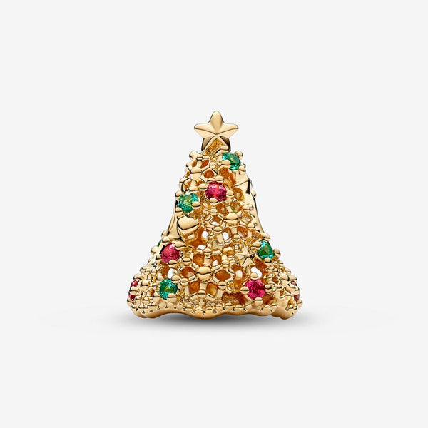 Glitter Christmas Tree Charm 769226C01 - vatlieuinphun
