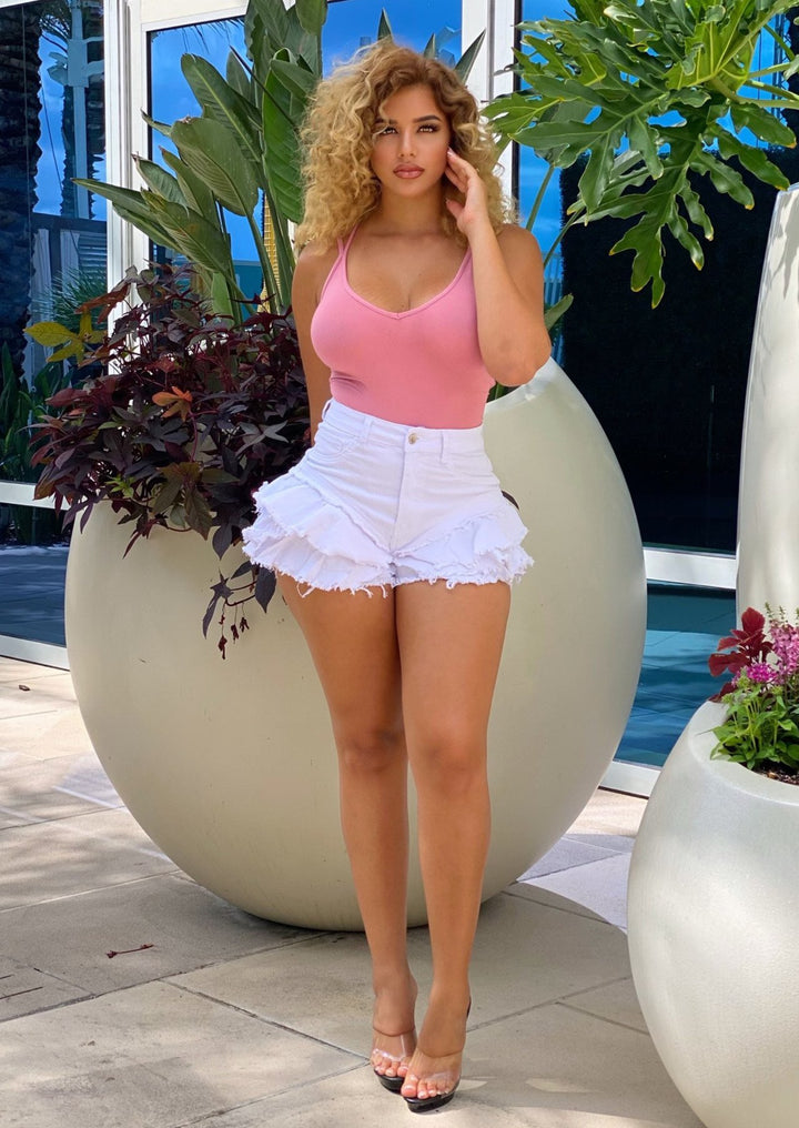 Women’s High Waistwomen has the latest range of Girls, Boys and Baby Clothes, Toys and more. Shop online for free shipping on all orders over $49.,Your favorite kids brands and independent boutiques, all in one magical place. | Shey Tired Denim Shorts (White) By: vatlieuinphun