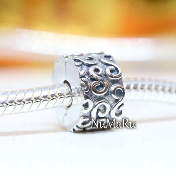 Swirl Clip Charm 790338 - vatlieuinphun, jewelry, beads for charm, beads for charm bracelets, charms for bracelet, beaded jewelry, charm jewelry, charm beads, 